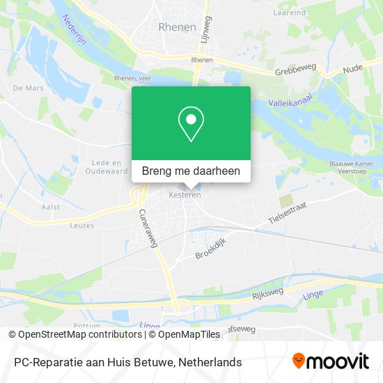 PC-Reparatie aan Huis Betuwe kaart