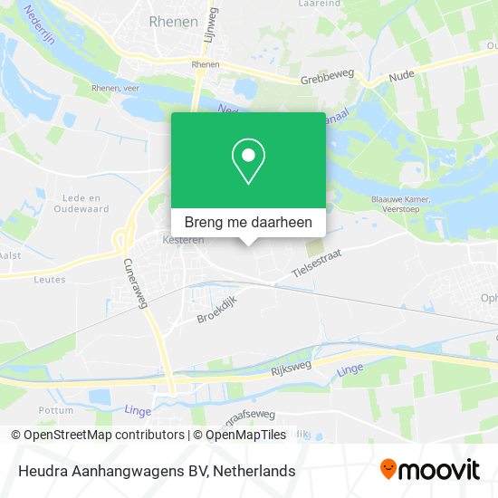 Heudra Aanhangwagens BV kaart