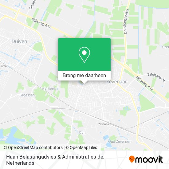 Haan Belastingadvies & Administraties de kaart