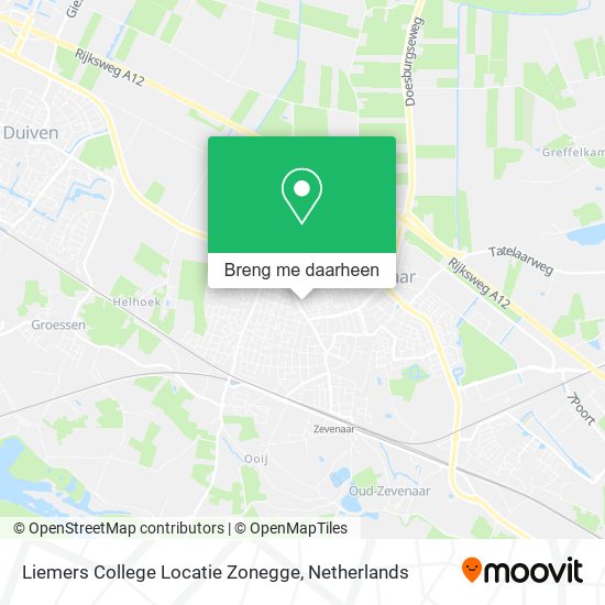 Liemers College Locatie Zonegge kaart