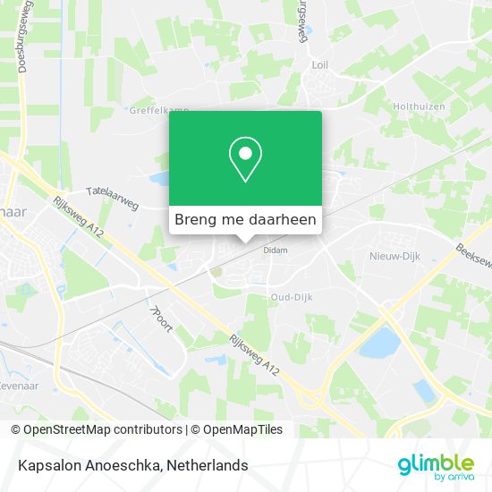 Kapsalon Anoeschka kaart