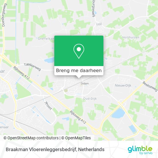 Braakman Vloerenleggersbedrijf kaart