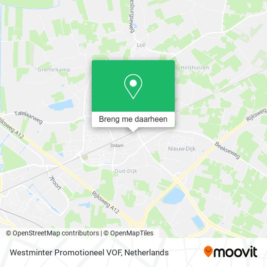 Westminter Promotioneel VOF kaart