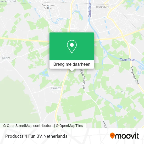 Products 4 Fun BV kaart