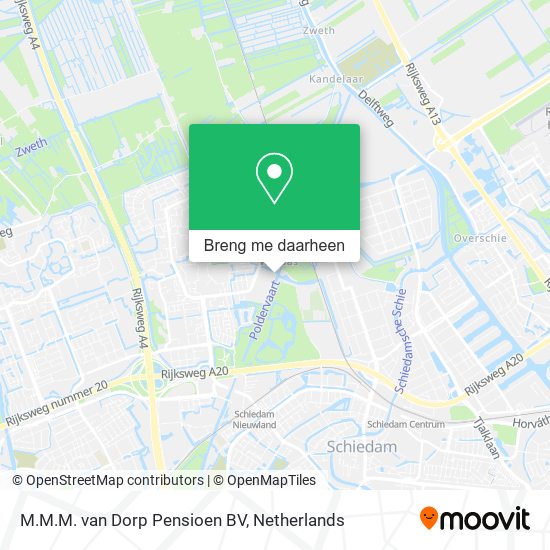 M.M.M. van Dorp Pensioen BV kaart