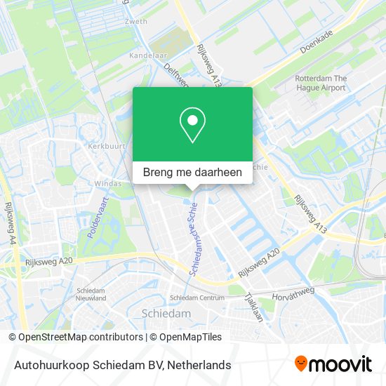 Autohuurkoop Schiedam BV kaart