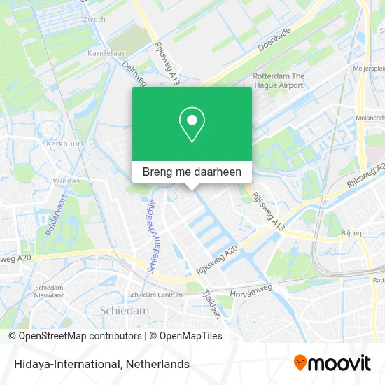 Hidaya-International kaart