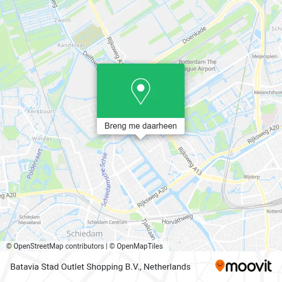 Batavia Stad Outlet Shopping B.V. kaart