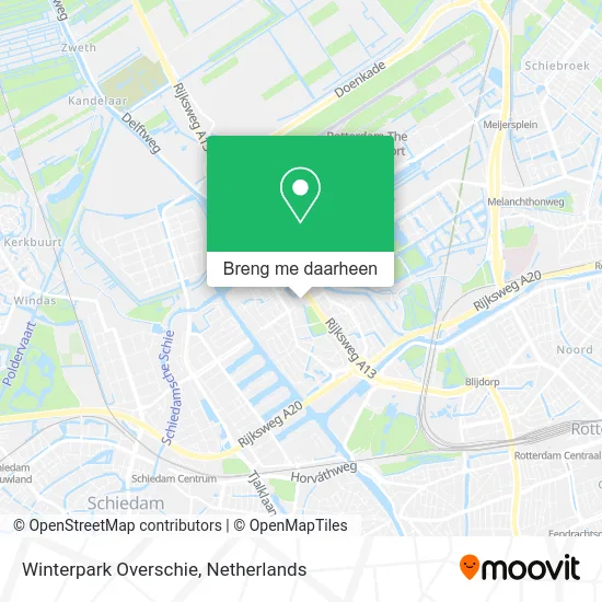 Winterpark Overschie kaart