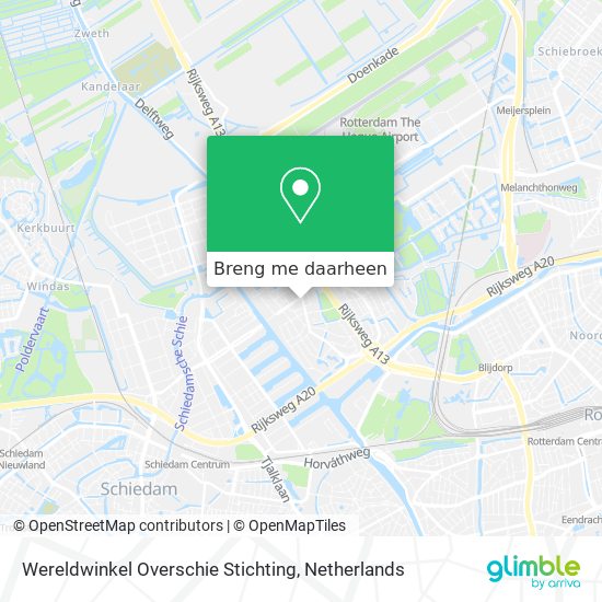 Wereldwinkel Overschie Stichting kaart