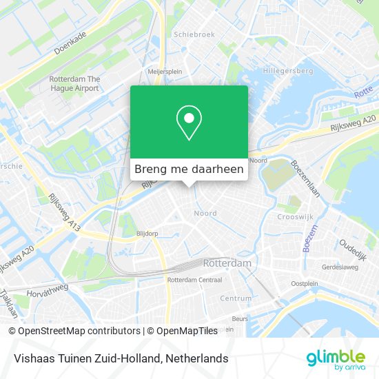 Vishaas Tuinen Zuid-Holland kaart