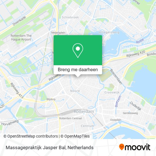 Massagepraktijk Jasper Bal kaart