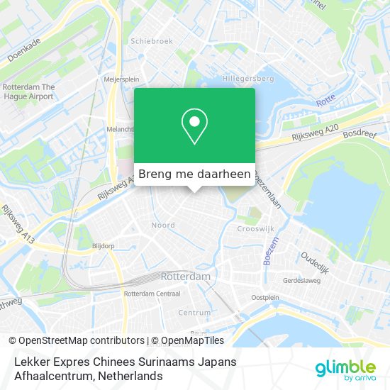 Lekker Expres Chinees Surinaams Japans Afhaalcentrum kaart