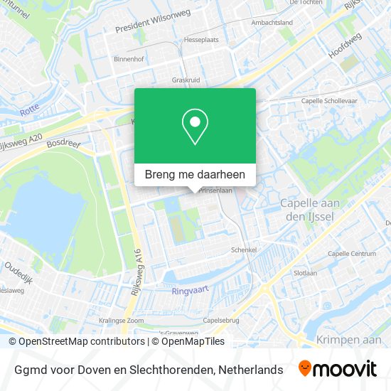 Ggmd voor Doven en Slechthorenden kaart