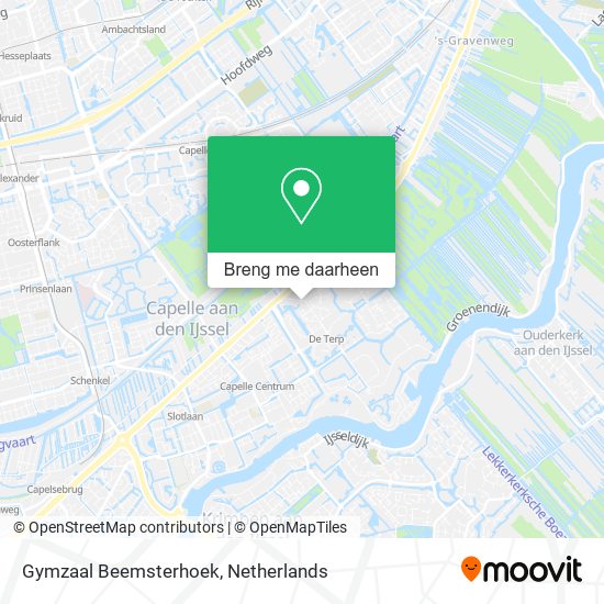 Gymzaal Beemsterhoek kaart