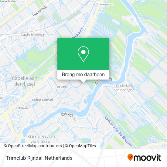 Trimclub Rijndal kaart