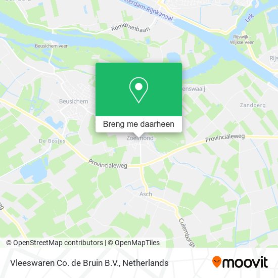 Vleeswaren Co. de Bruin B.V. kaart