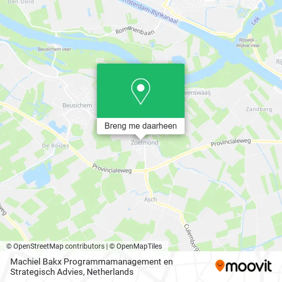 Machiel Bakx Programmamanagement en Strategisch Advies kaart