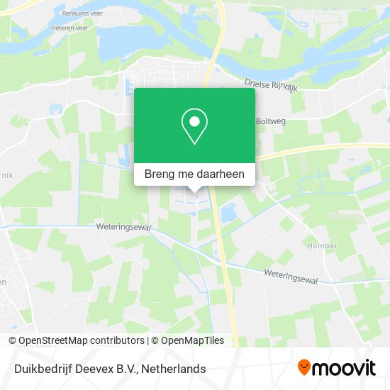 Duikbedrijf Deevex B.V. kaart