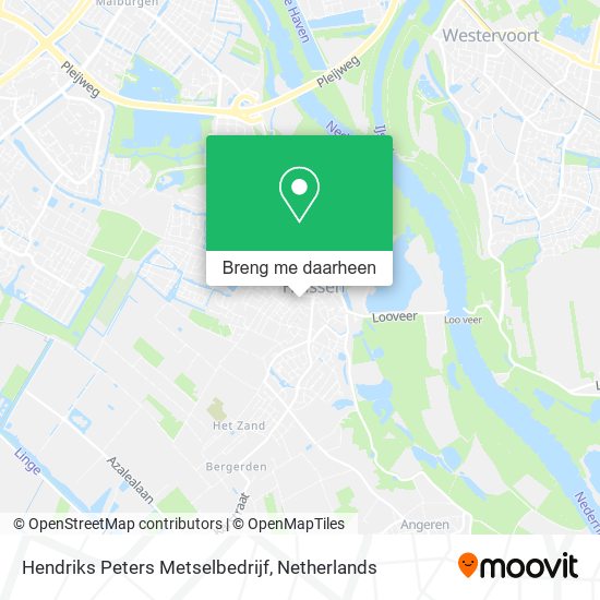 Hendriks Peters Metselbedrijf kaart
