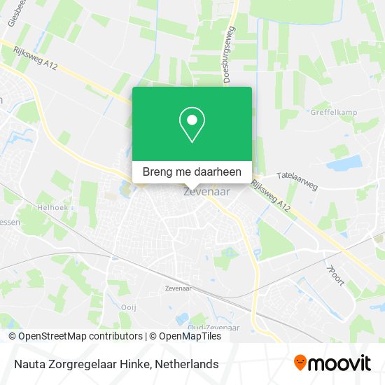 Nauta Zorgregelaar Hinke kaart