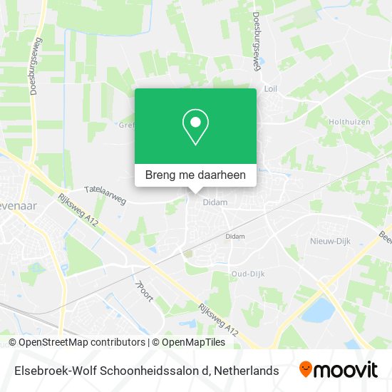 Elsebroek-Wolf Schoonheidssalon d kaart