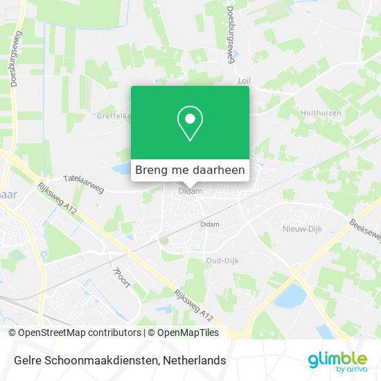 Gelre Schoonmaakdiensten kaart