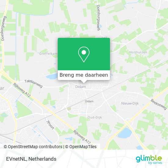 EVnetNL kaart