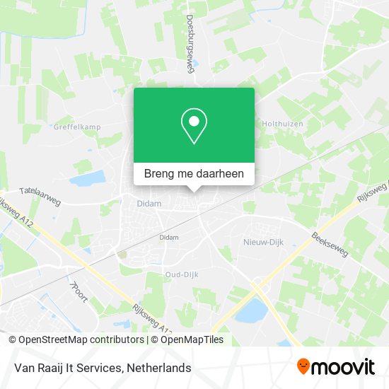 Van Raaij It Services kaart