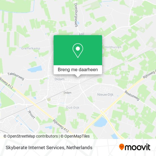 Skyberate Internet Services kaart