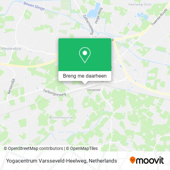 Yogacentrum Varsseveld-Heelweg kaart