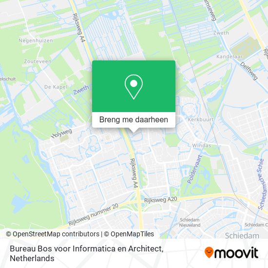 Bureau Bos voor Informatica en Architect kaart