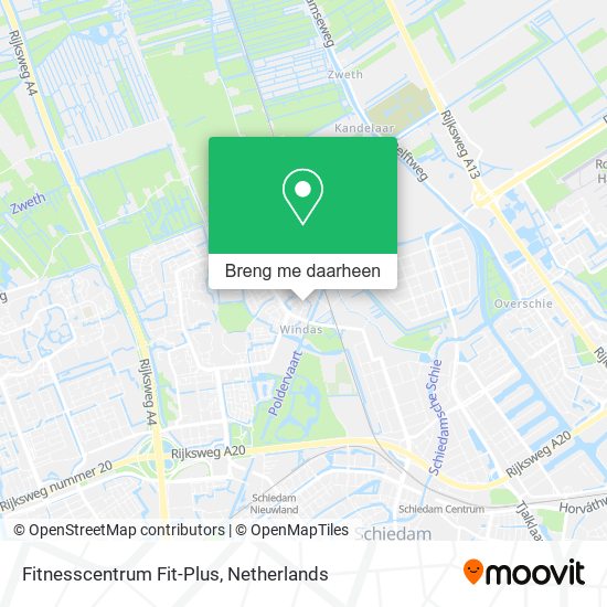 Fitnesscentrum Fit-Plus kaart