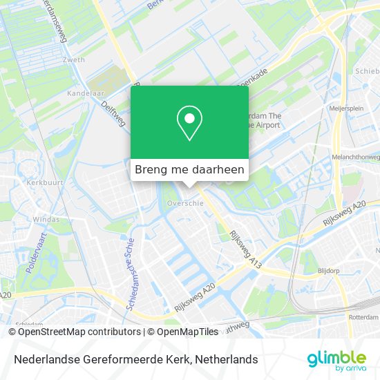 Nederlandse Gereformeerde Kerk kaart