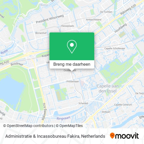 Administratie & Incassobureau Fakira kaart