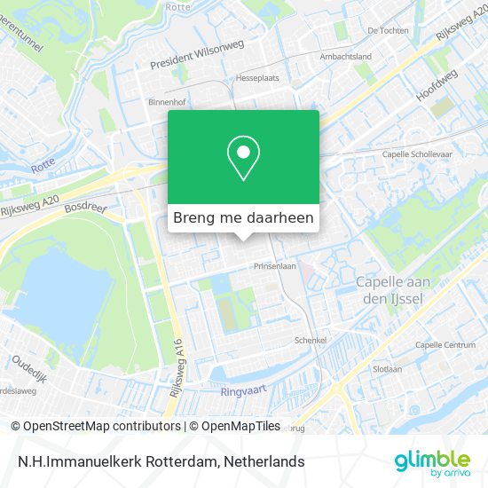 N.H.Immanuelkerk Rotterdam kaart