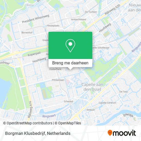 Borgman Klusbedrijf kaart