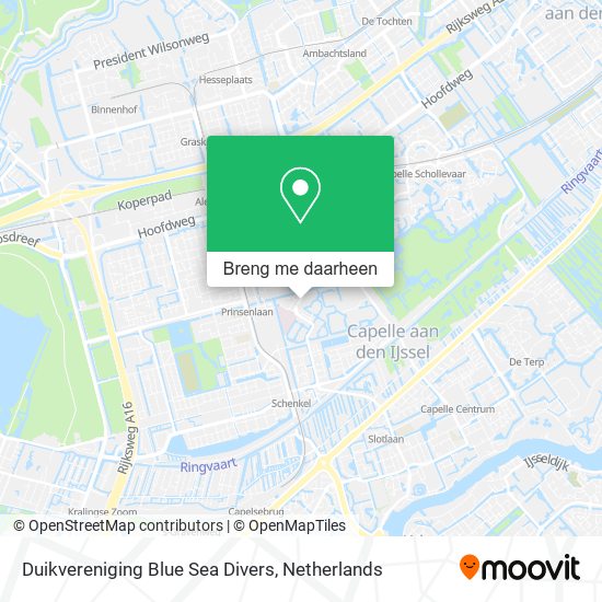 Duikvereniging Blue Sea Divers kaart