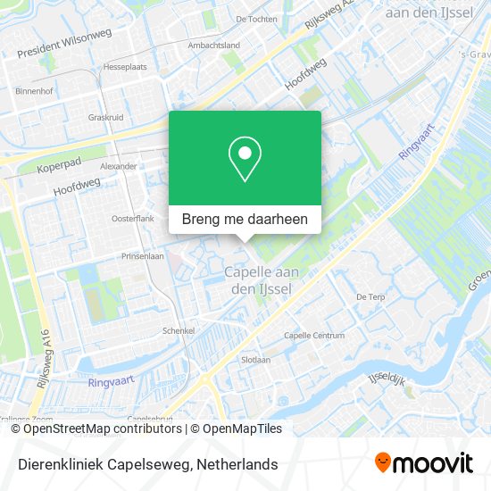 Dierenkliniek Capelseweg kaart