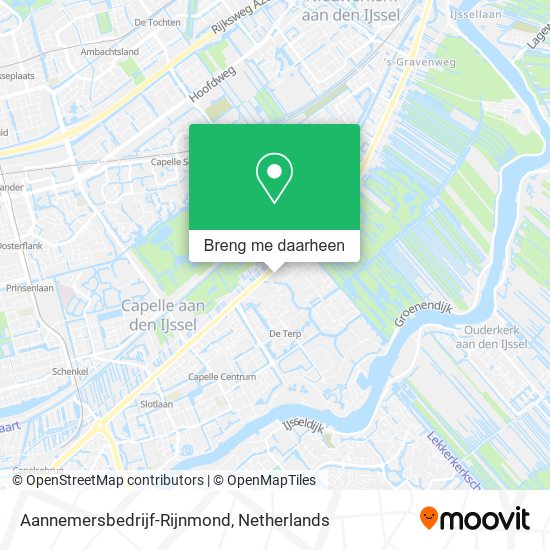 Aannemersbedrijf-Rijnmond kaart