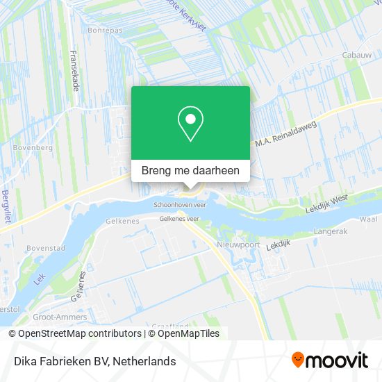 Dika Fabrieken BV kaart