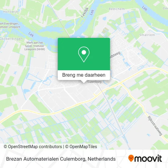 Brezan Automaterialen Culemborg kaart