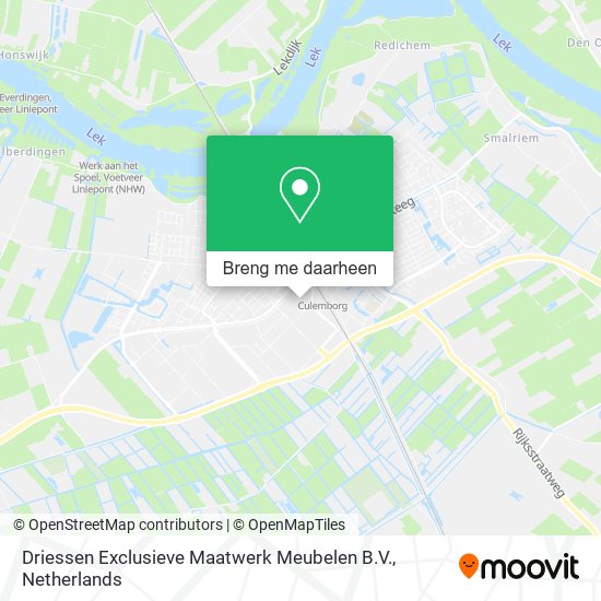 Driessen Exclusieve Maatwerk Meubelen B.V. kaart