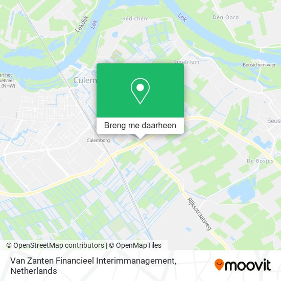 Van Zanten Financieel Interimmanagement kaart