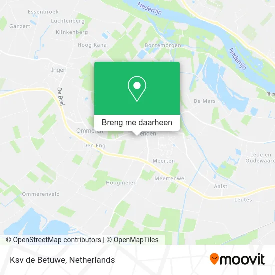 Ksv de Betuwe kaart