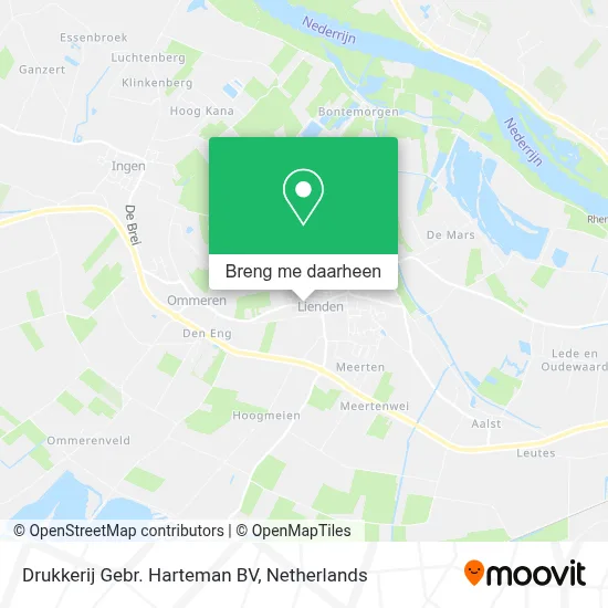 Drukkerij Gebr. Harteman BV kaart