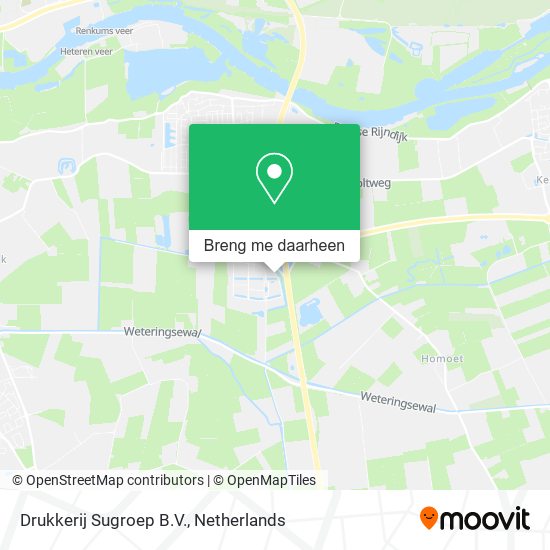Drukkerij Sugroep B.V. kaart