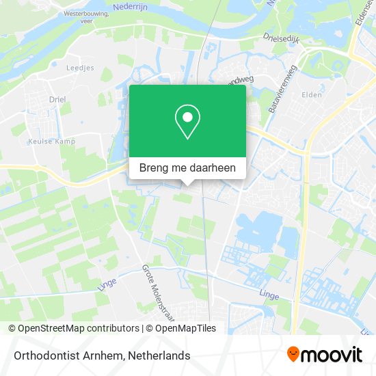 Orthodontist Arnhem kaart