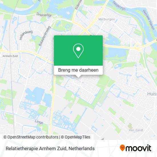 Relatietherapie Arnhem Zuid kaart