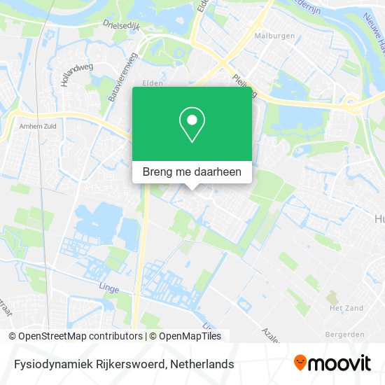 Fysiodynamiek Rijkerswoerd kaart